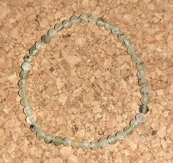 gefacetteerde armband Prehniet